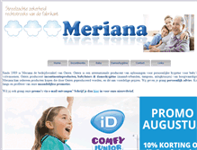 Tablet Screenshot of meriana.be